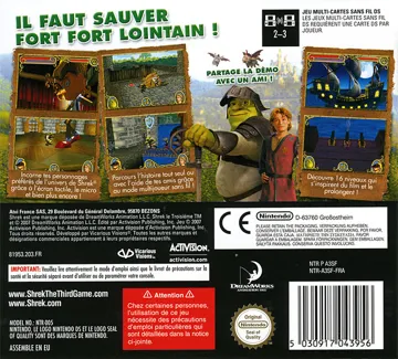 Shrek le Troisieme (France) box cover back